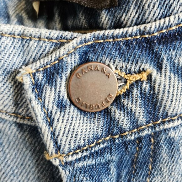 Banana Republic Woman Size 12 High Waist Barrel Fit Jeans NWT Medium Wash Modern - Picture 3 of 6